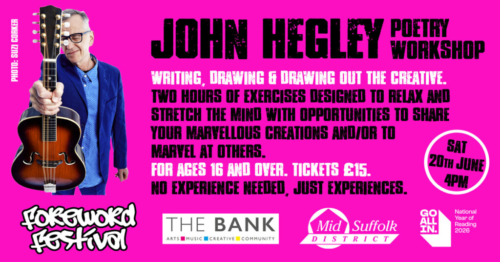 John Hegley tickets on sale

