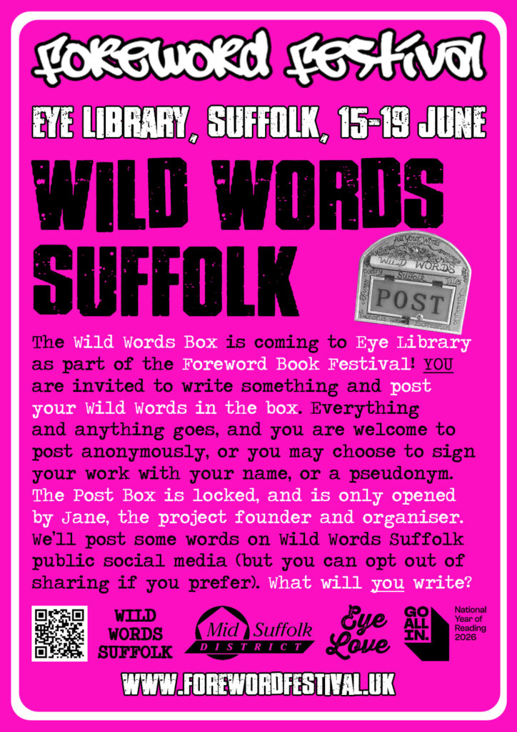 Wild Words Suffolk Poster